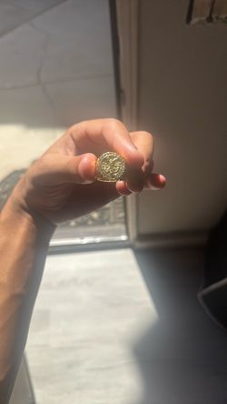 Gold-Tone Coin Style Statement Ring