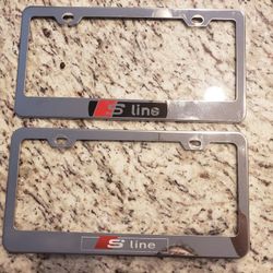 S Line License Plate Frames (For Audi)