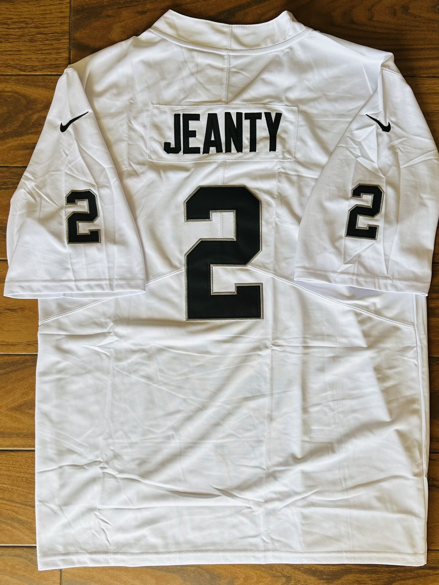 Raiders Jeanty Away White Jersey Men’s Women’s Kids Youth