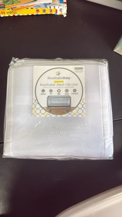 BreathableBaby white mesh crib liner
