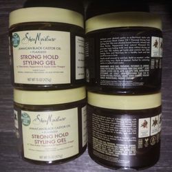 SheaMoisture Jamaican Black Castor Oil and Flaxseed Styling Gel BUNDLE