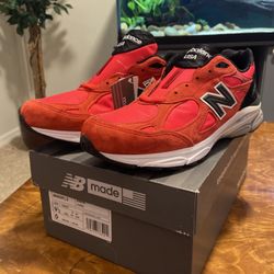 Size 9.5 - New Balance 990v3 Red