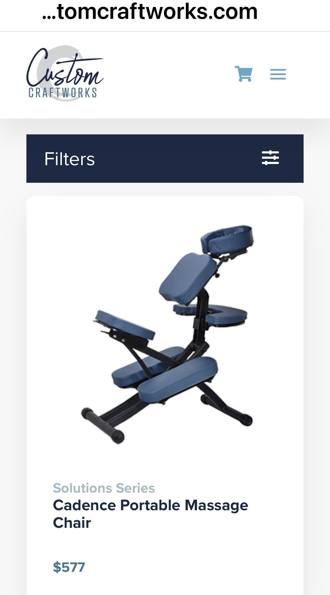 Custom craftworks portable Freedom massage chair