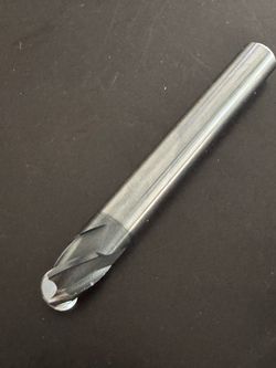 .500 (1/2) 4 Flute Ball Carbide Hard Milling End Mill .625 loc PVD C10)