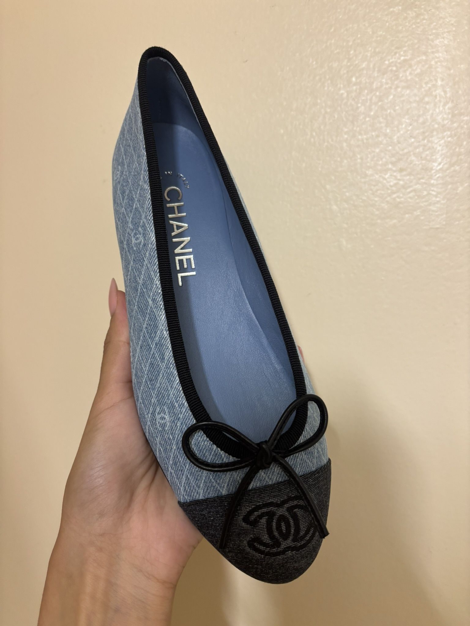 Chanel Denim Flats
