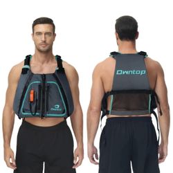 Owntop Adult Swim Vest | Excellent Buoyancy | High Mesh Back Float Jacket  