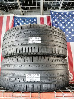 🎁 2 USED TIRES 275/40R22 PIRELLI SCORPION VERDE ALL SEASON  Crossover & SUV Tires  in 275/40R22