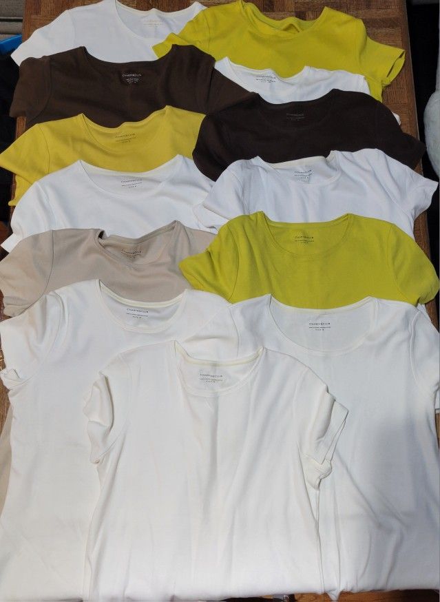 7 Charter Club T-shirts, different colors, Size M