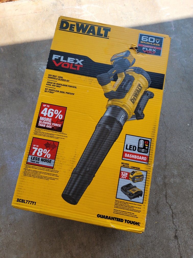 Dewalt 60v handheld blower kit DCBL777Y1...NEW_NUEVO $380 PRECIO FIJO_FIRM PRICE