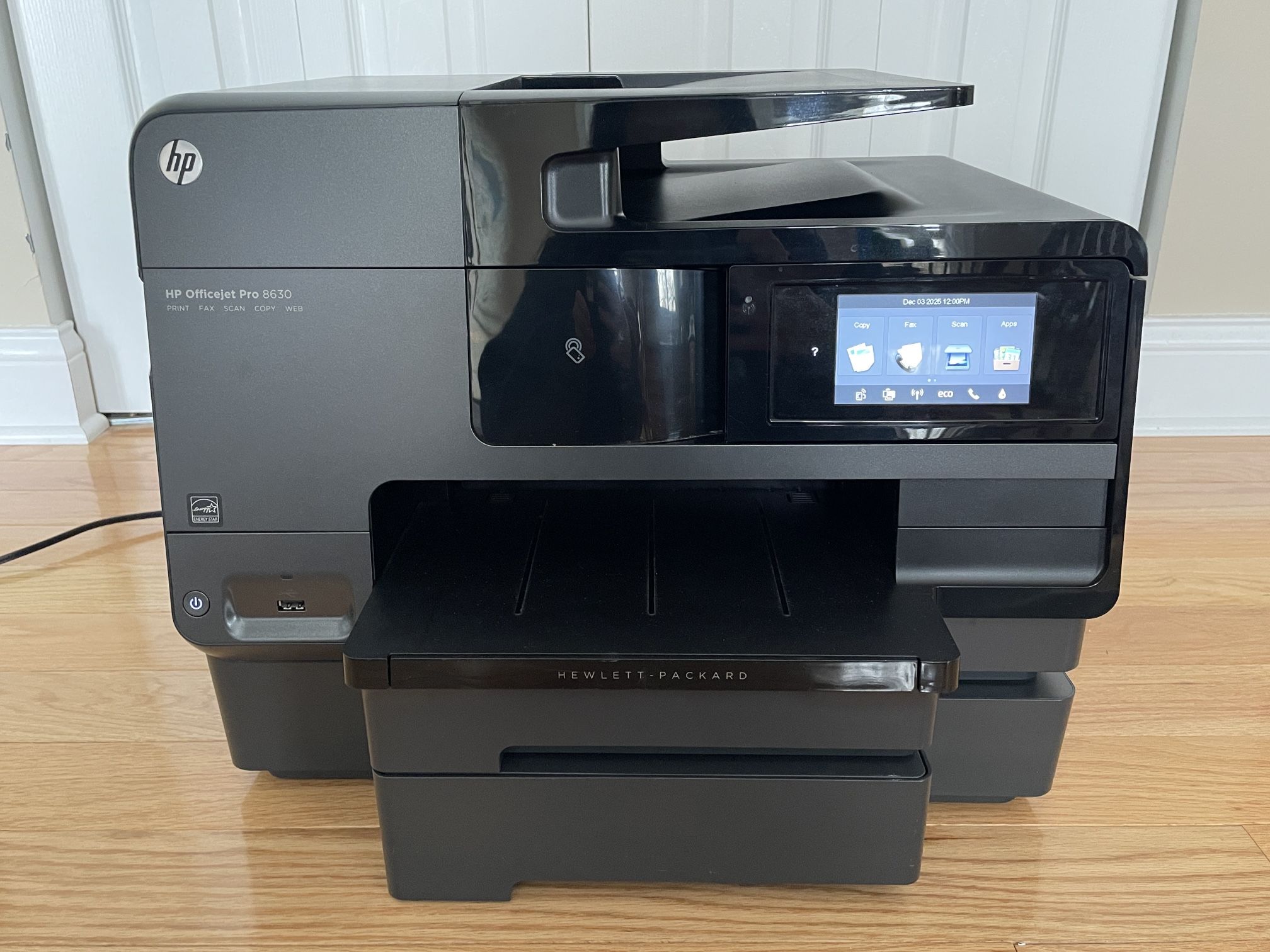 HP Officejet Pro 8630 Wireless Copy Scan Fax With Two Paper Trays