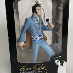 NEW Elvis Presley in Blue Suit Christmas Tree Ornament
