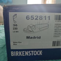Birkenstock Madrid Size 36 White