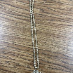 Rope Chain With Last Supper Pendant 