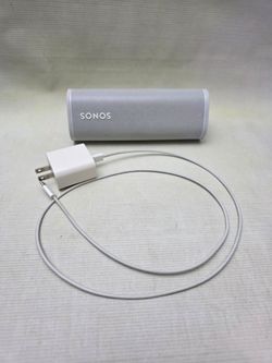 Sonos Roam S27 Portable Wireless Bluetooth Smart Speaker & Charger - WHITE