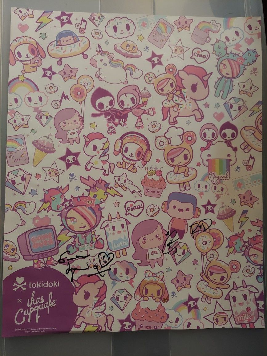 Tokidoki x ihasCupquake signed poster