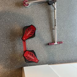 Kid Bike And Skateboard