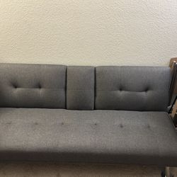 Grey futon 