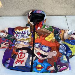 Rug Rats Raincoat Sweater Zipper