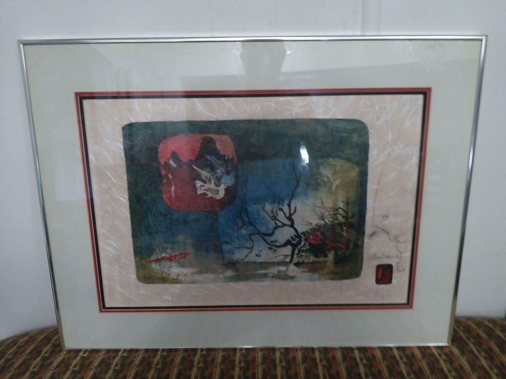 La Columbe By Hoi Le Ba Dang Sign Lithograph
