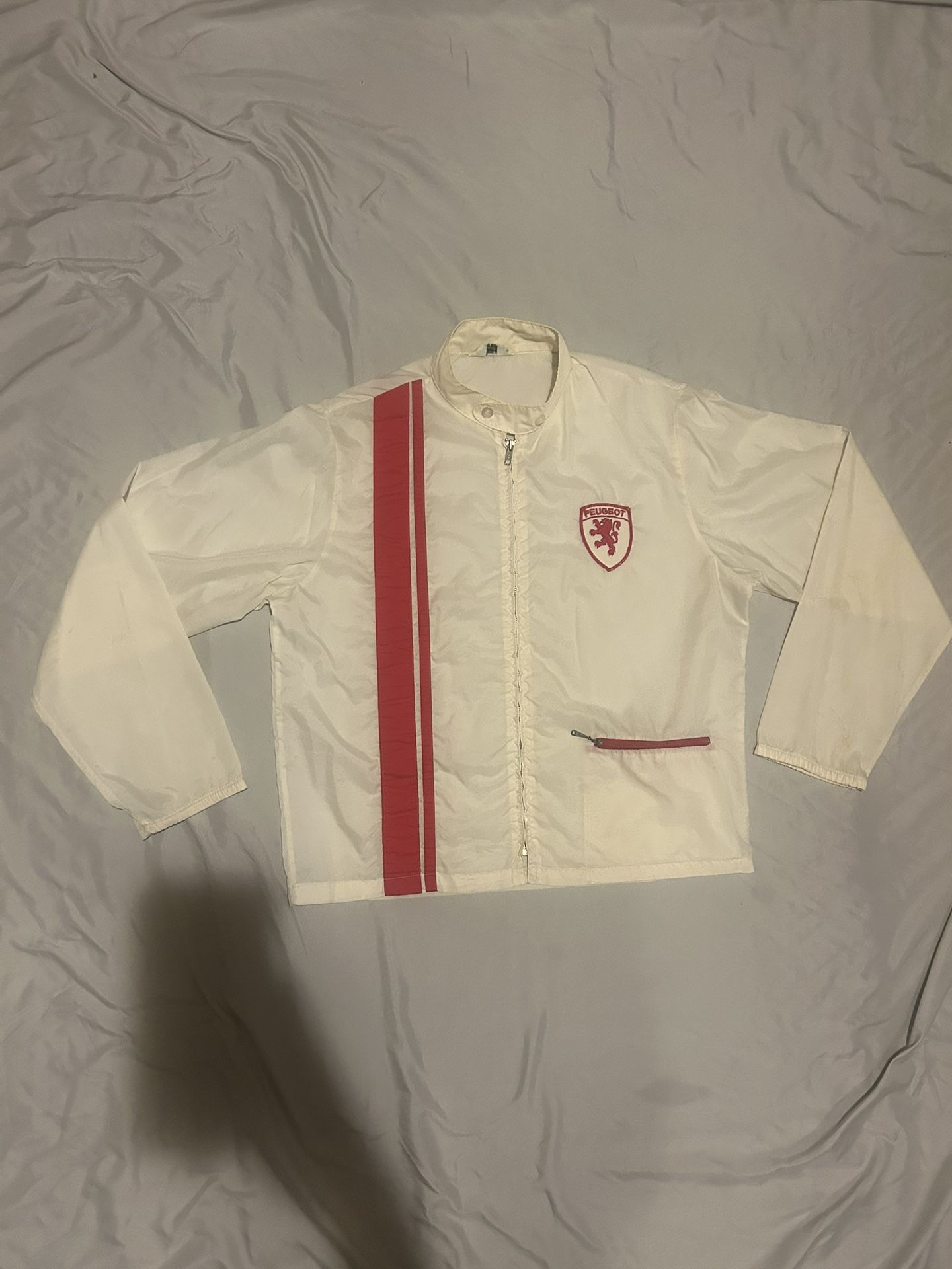 Peugeot Racing Vintage Rare Warerproof Nylon Zip up Jacket (Men’s M)