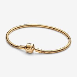 Pandora Barrel Clasp Snake Chain Bracelet
14k gold plating