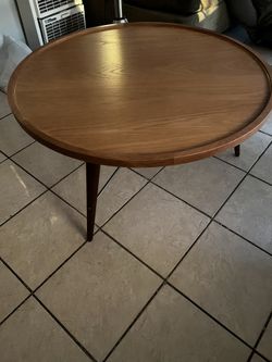 Brooks Walnut Round Coffee Table