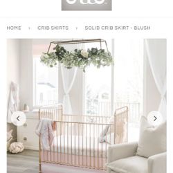 Oilo Solid Crib Skirt