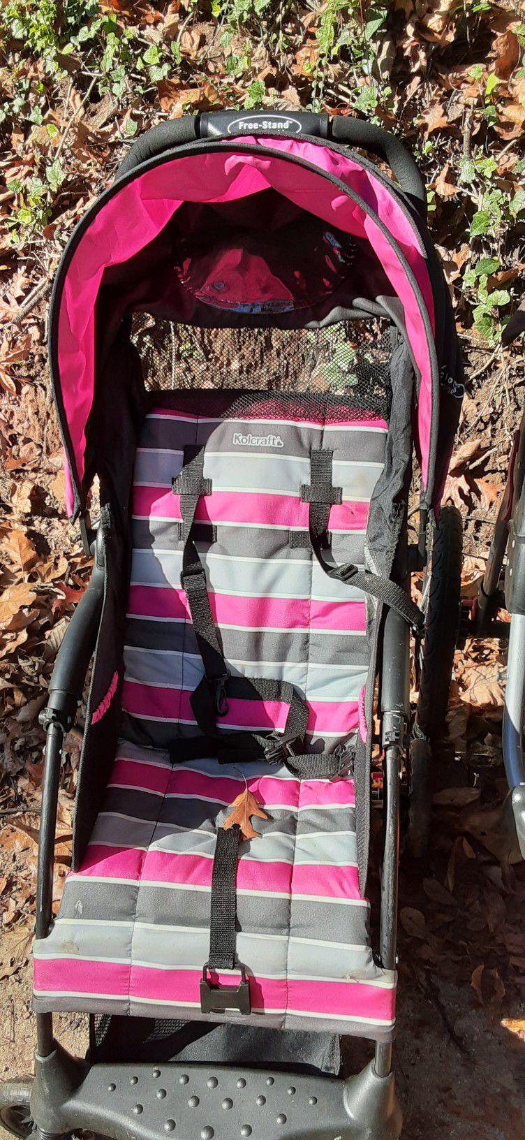 Double Stroller And A Single Stroller