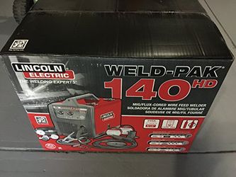 Weld-Pak 140 Amp MIG and Flux-Core Wire Feed Welder, 115V, Aluminum Welder with Spool Gun Sold Separately
