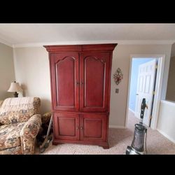 Haverty's Solid Cherry Armoire