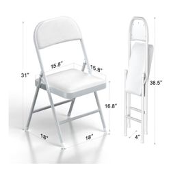 Leather foldable chair