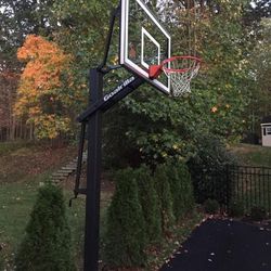 Goalrilla 54 inch in ground basketball hoop, adjustable basketball court 
