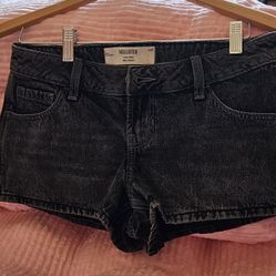 Hollister Black Washed Shorts Size 4
