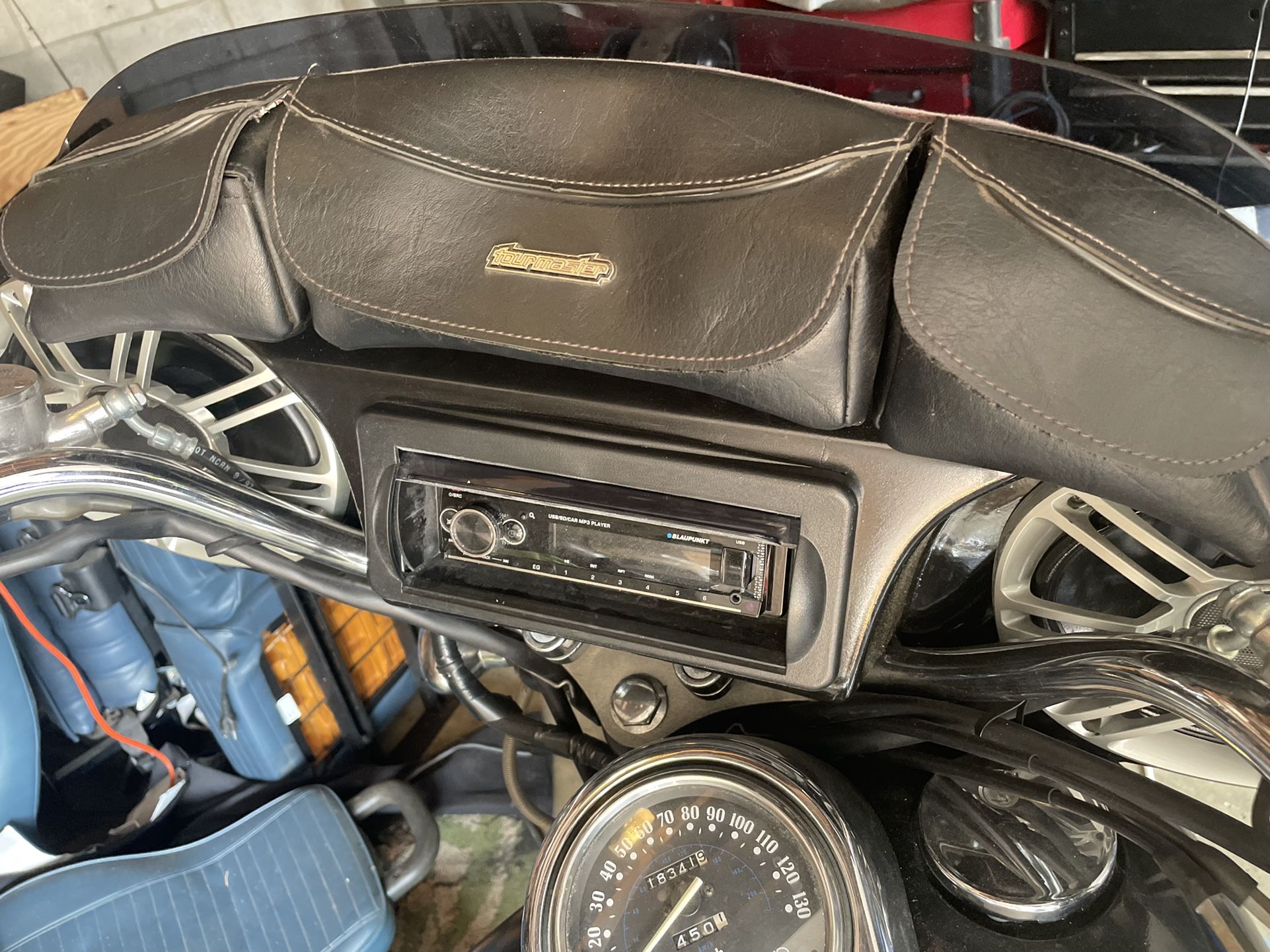 New Motorcycle Harley Pouch And Windsheild