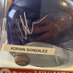 Dodger Mini Helmet Signed