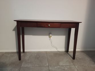 Wood Console Table with Drawer — Clean and Ready to Use