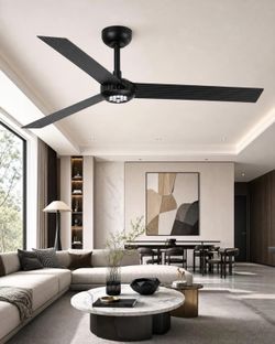 Brand New 52” Modern Ceiling Fan with Lights and Remote Control