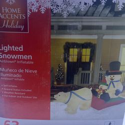 Lighted Snowmen