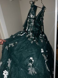 Emerald Green Quinceneara XV Dress