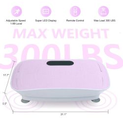 10-Frequency Vibration Platform for Weight Loss & Fat Burning - Smart Auto/Manual/Bluetooth Modes, Compact Body Shaking Machine for Home Gym, Full Bod