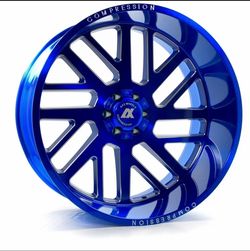 26x14 Candy Blue Axe AX2.7 5x127 5x139 Off road Wheels Set Of (4) 350.00 freight via truck delivery