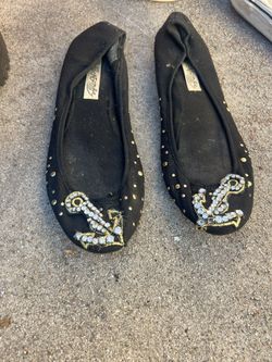 NEW Naughty Monkey Nautical Glitzy Flats - Size USW 6