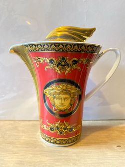 Rosenthal Versace Medusa Red covered creamer Continental