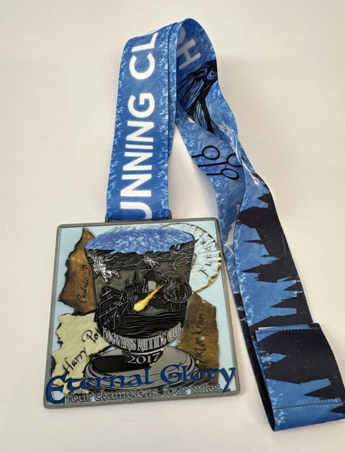 Harry Potter Hogwarts Running Club 2017 Eternal Glory Medal 4 Miles Challenge
