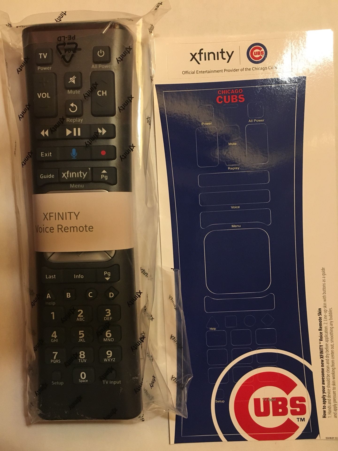 Xfinity voice control remote Cubs
