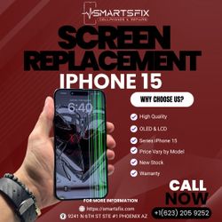 Apple iPhone 15 Pro Max Screen Replacement Display | Premium & Aftermarket | OLED & LCD