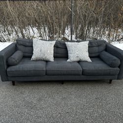 Modern Dark Gray Sofa*FREE DELIVERY 🚚 