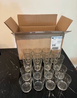 16 Piece Libbey Flare Glass Set (8 Tall 8 Short) - Open Box Never Used - $33 Selling For $25 - See Photos