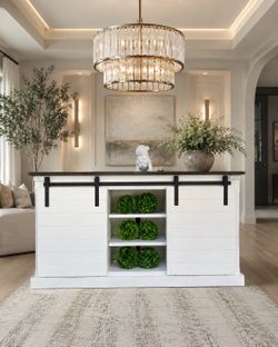 White buffet, credenza Or sideboard