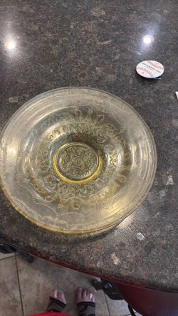 Yelllow Madrid Depression Glass